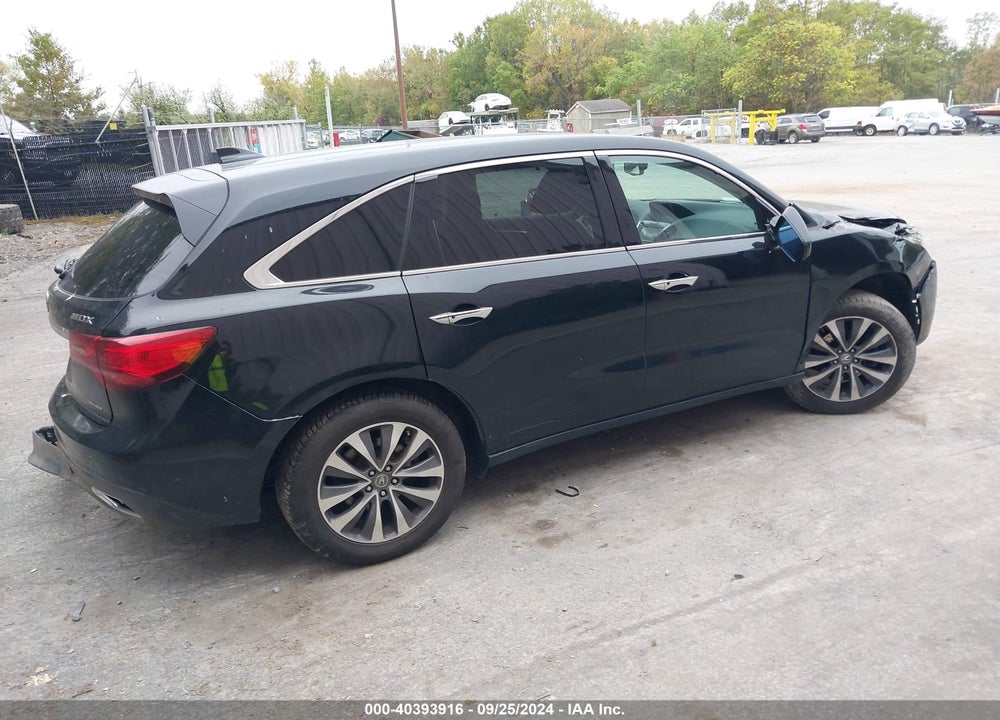 2015 ACURA MDX TECHNOLOGY PKG W/ENTERTAINMENT PKG VIN: 5FRYD4H60FB025660