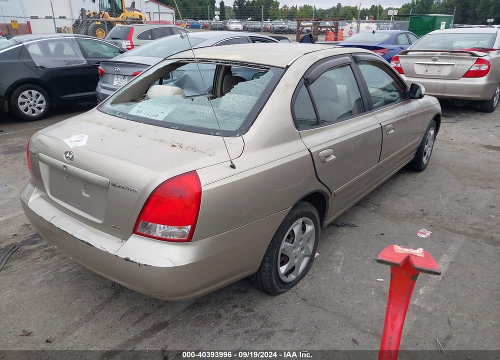 2001 HYUNDAI ELANTRA GLS VIN: KMHDN45D71U224037