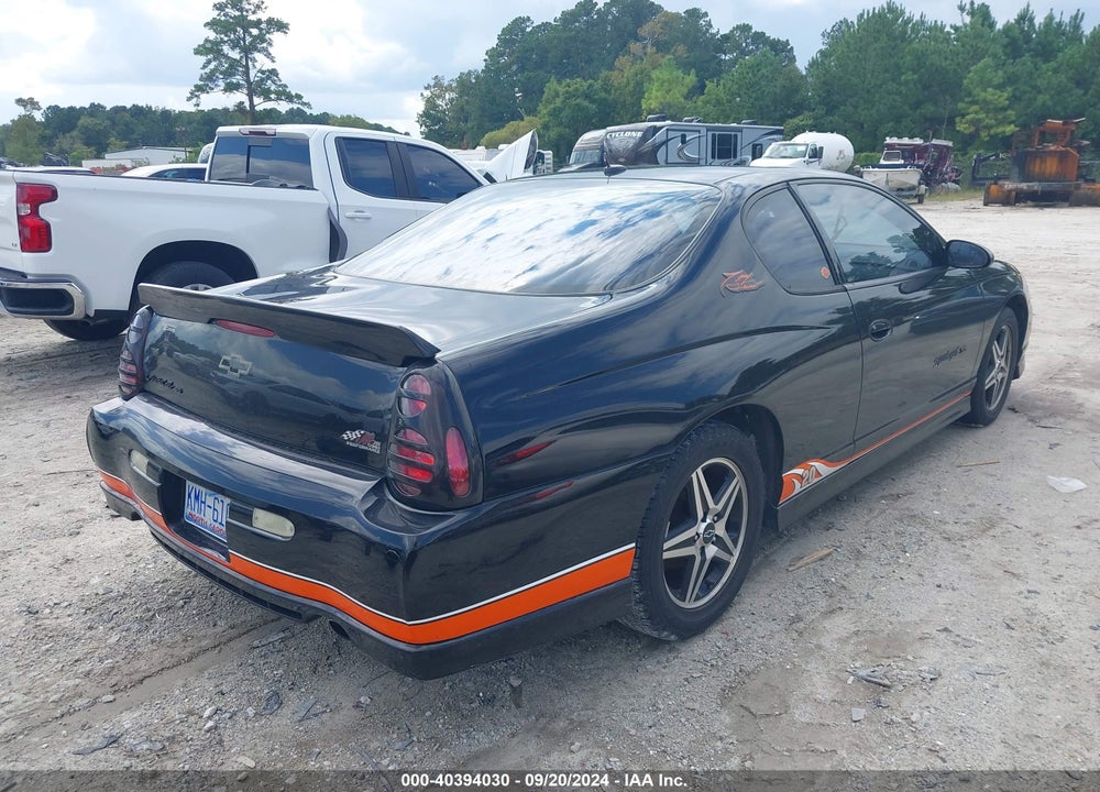 2005 CHEVROLET MONTE CARLO SUPERCHARGED SS VIN: 2G1WZ121259250888