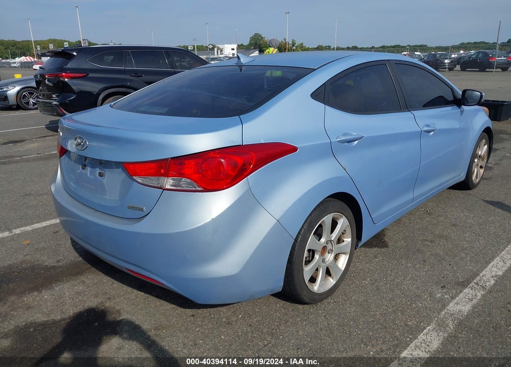 2012 HYUNDAI ELANTRA LIMITED (ULSAN PLANT) VIN: KMHDH4AE2CU310512
