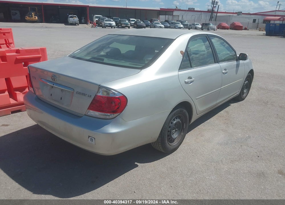 2005 TOYOTA CAMRY LE VIN: 4T1BE32K95U070182
