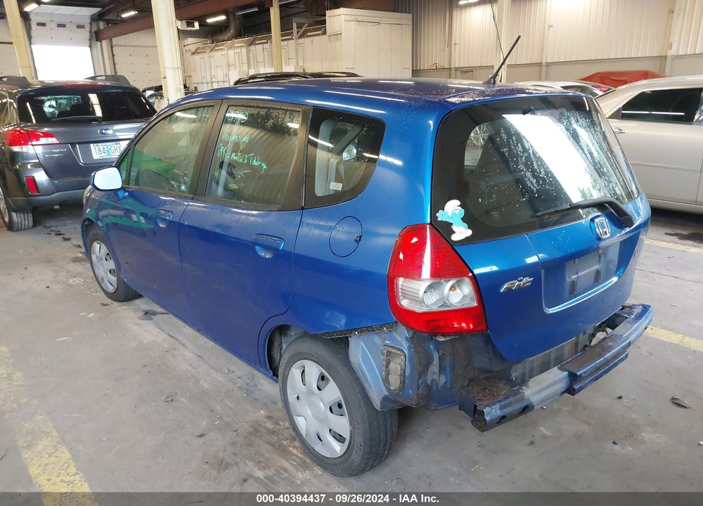 2008 HONDA FIT VIN: JHMGD37478S031094