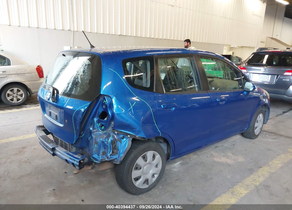 2008 HONDA FIT VIN: JHMGD37478S031094