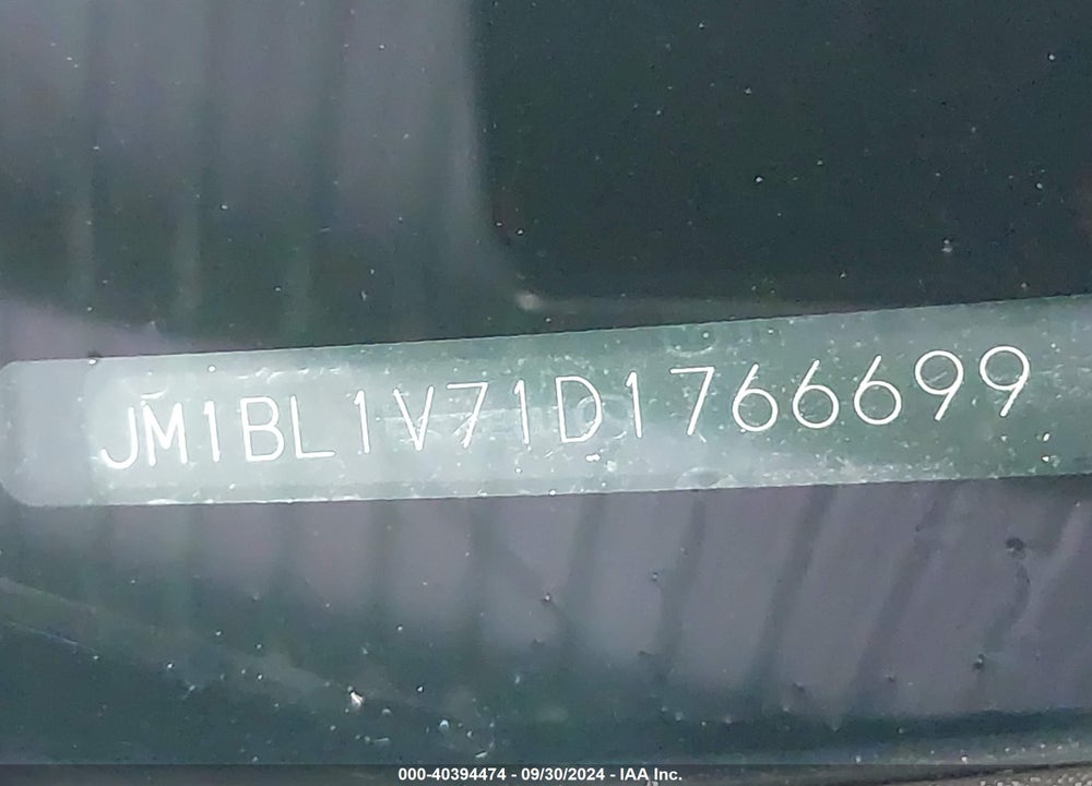 2013 MAZDA 3 I TOURING VIN: JM1BL1V71D1766699