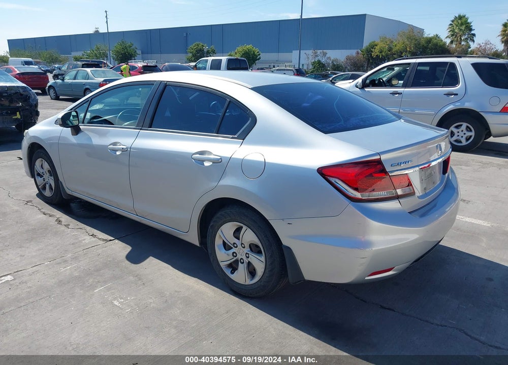 2014 HONDA CIVIC LX VIN: 19XFB2F50EE266684