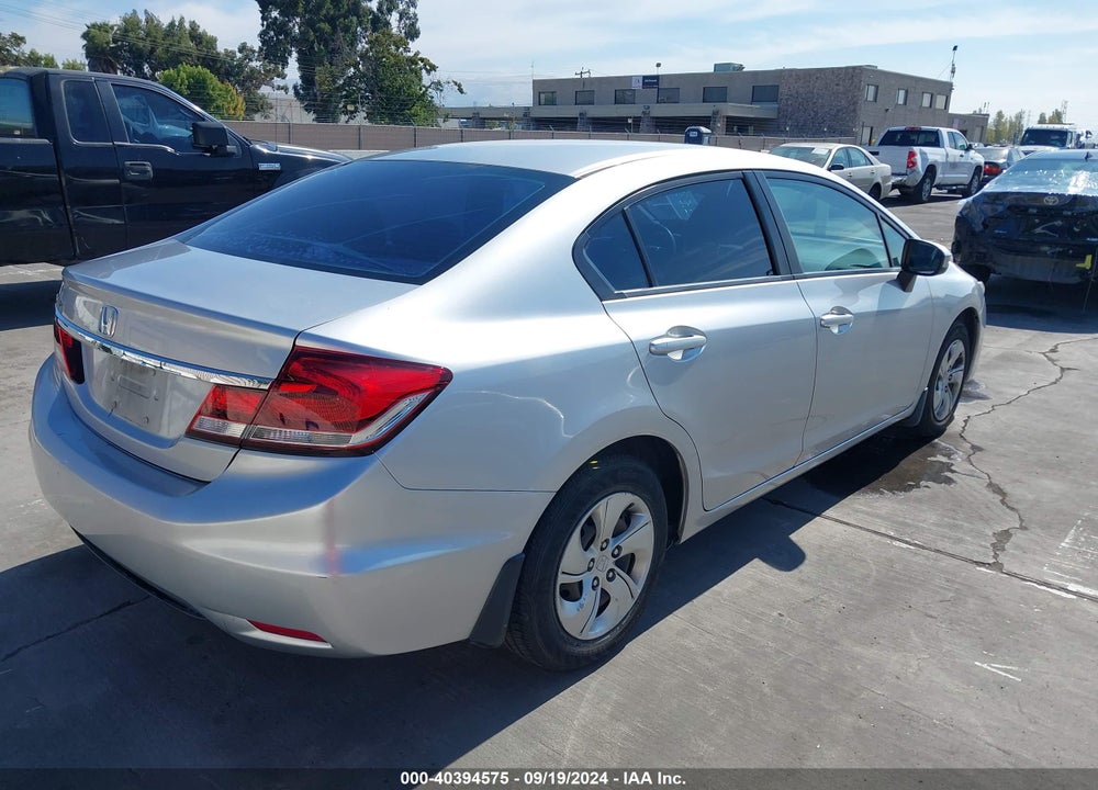 2014 HONDA CIVIC LX VIN: 19XFB2F50EE266684