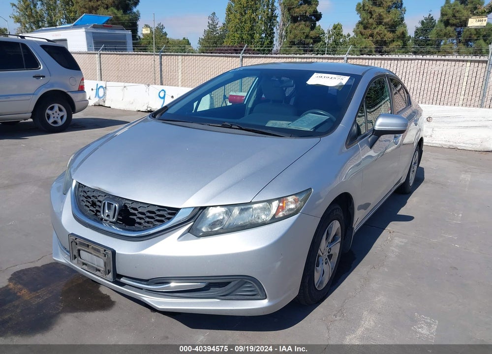 2014 HONDA CIVIC LX VIN: 19XFB2F50EE266684