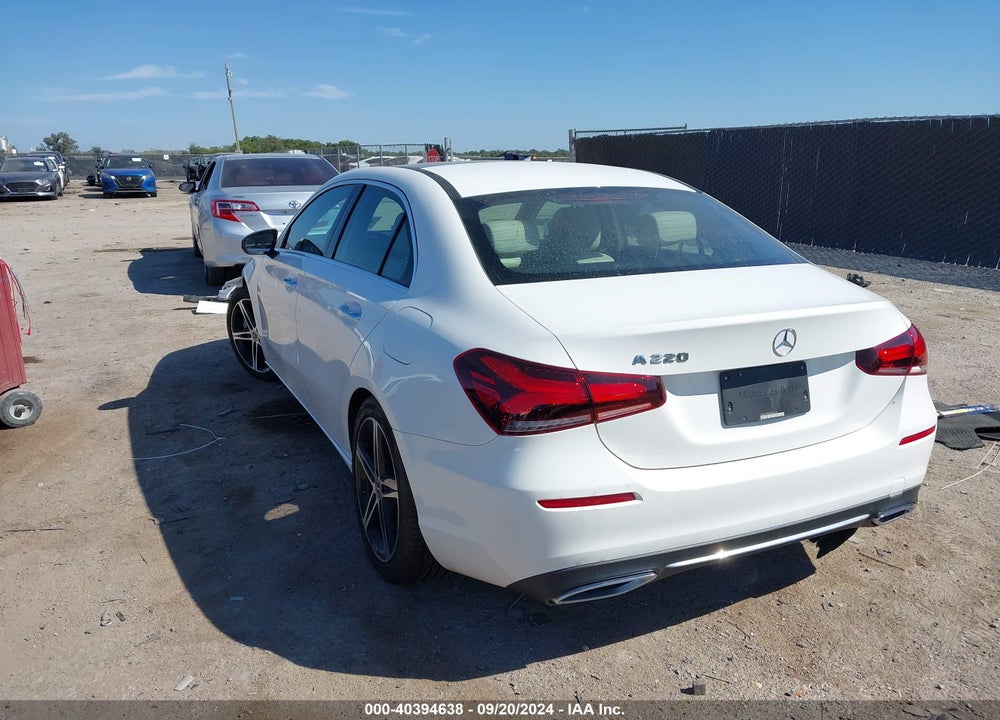 2019 MERCEDES-BENZ A 220 VIN: WDD3G4EB9KW035216