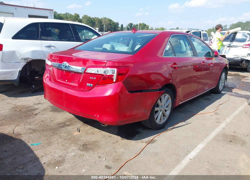 2012 TOYOTA CAMRY HYBRID XLE VIN: 4T1BD1FK0CU040339