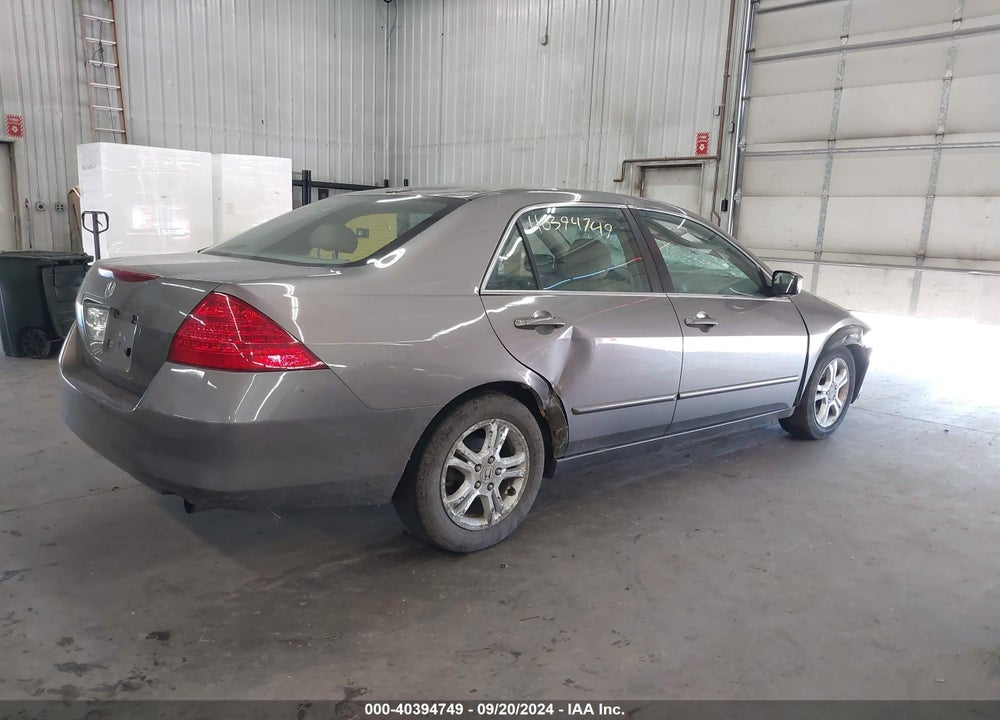 2007 HONDA ACCORD 2.4 EX VIN: 1HGCM56867A117065