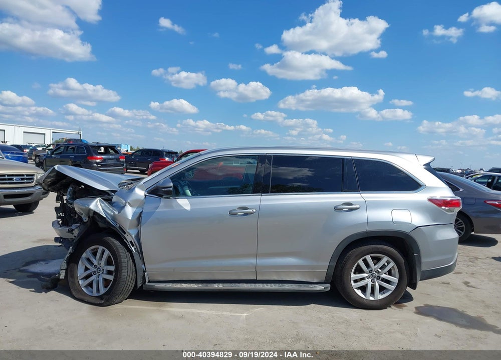 2016 TOYOTA HIGHLANDER LE VIN: 5TDZARFHXGS021838