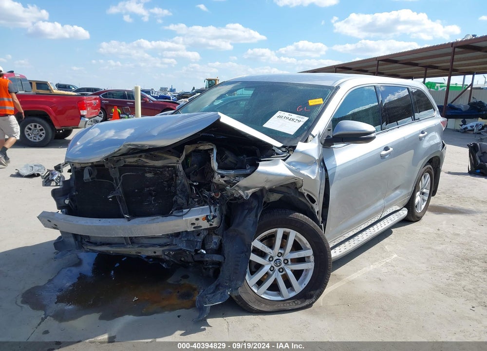 2016 TOYOTA HIGHLANDER LE VIN: 5TDZARFHXGS021838