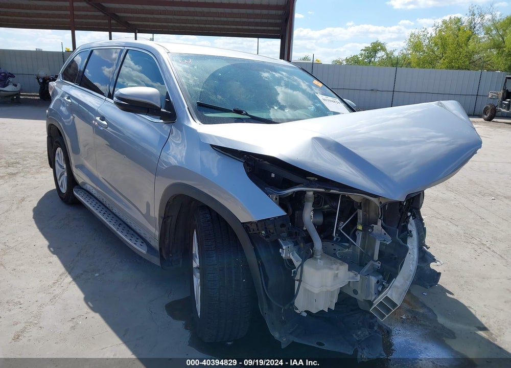 2016 TOYOTA HIGHLANDER LE VIN: 5TDZARFHXGS021838