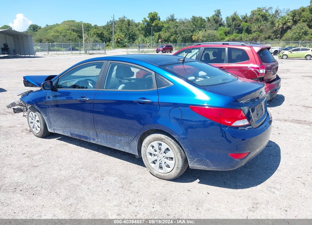 2017 HYUNDAI ACCENT SE VIN: KMHCT4AE8HU206544