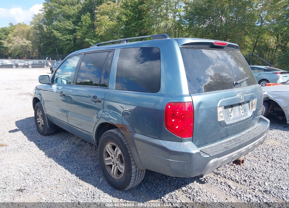 2005 HONDA PILOT EX-L VIN: 2HKYF185X5H507537