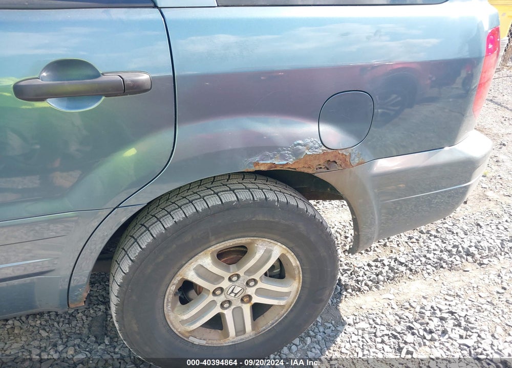2005 HONDA PILOT EX-L VIN: 2HKYF185X5H507537