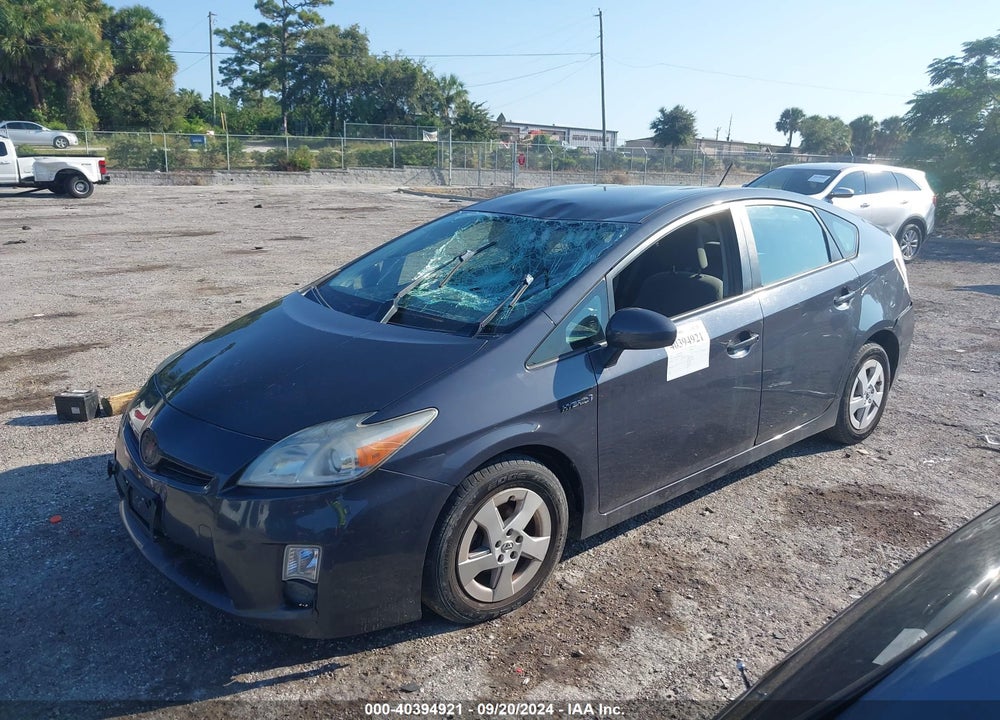 2011 TOYOTA PRIUS THREE VIN: JTDKN3DU2B0267281