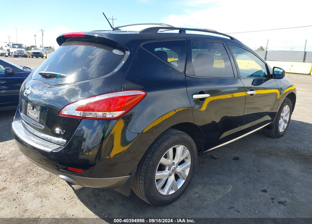 2011 NISSAN MURANO SV VIN: JN8AZ1MU5BW062642