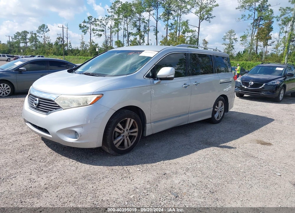2013 NISSAN QUEST SL VIN: JN8AE2KP3D9063143