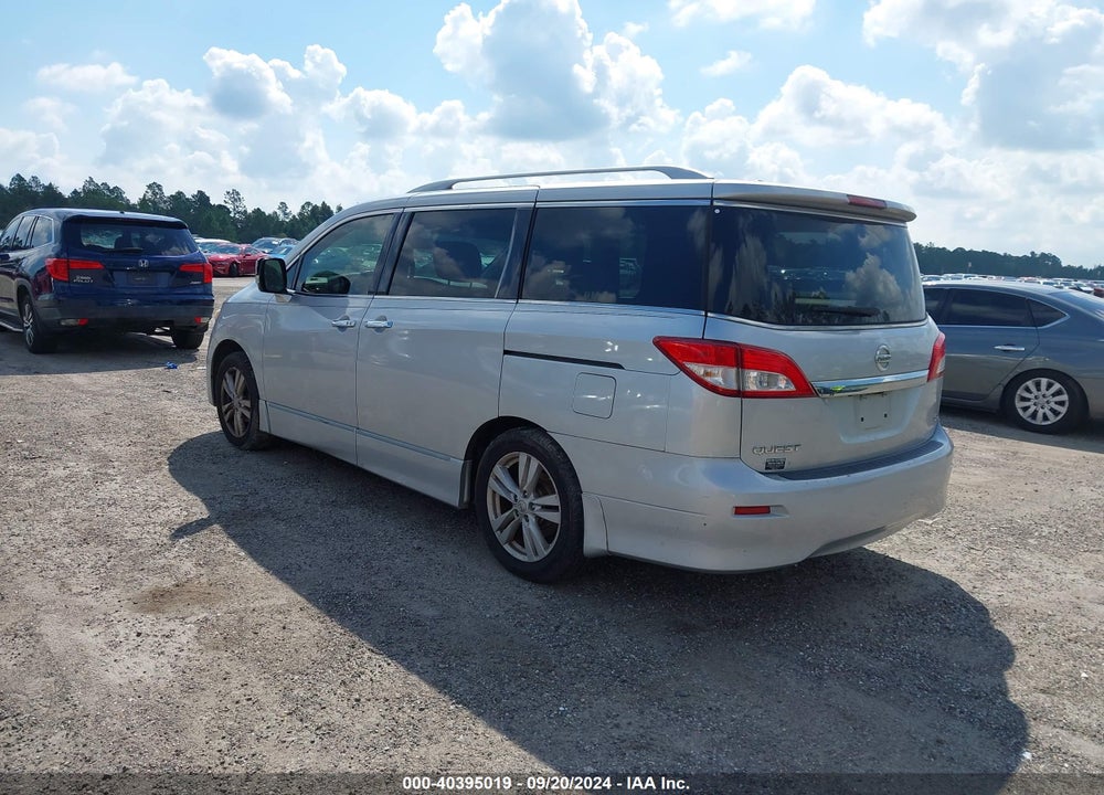 2013 NISSAN QUEST SL VIN: JN8AE2KP3D9063143