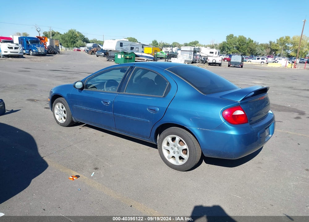 2003 DODGE NEON SXT VIN: 1B3ES56C93D148807