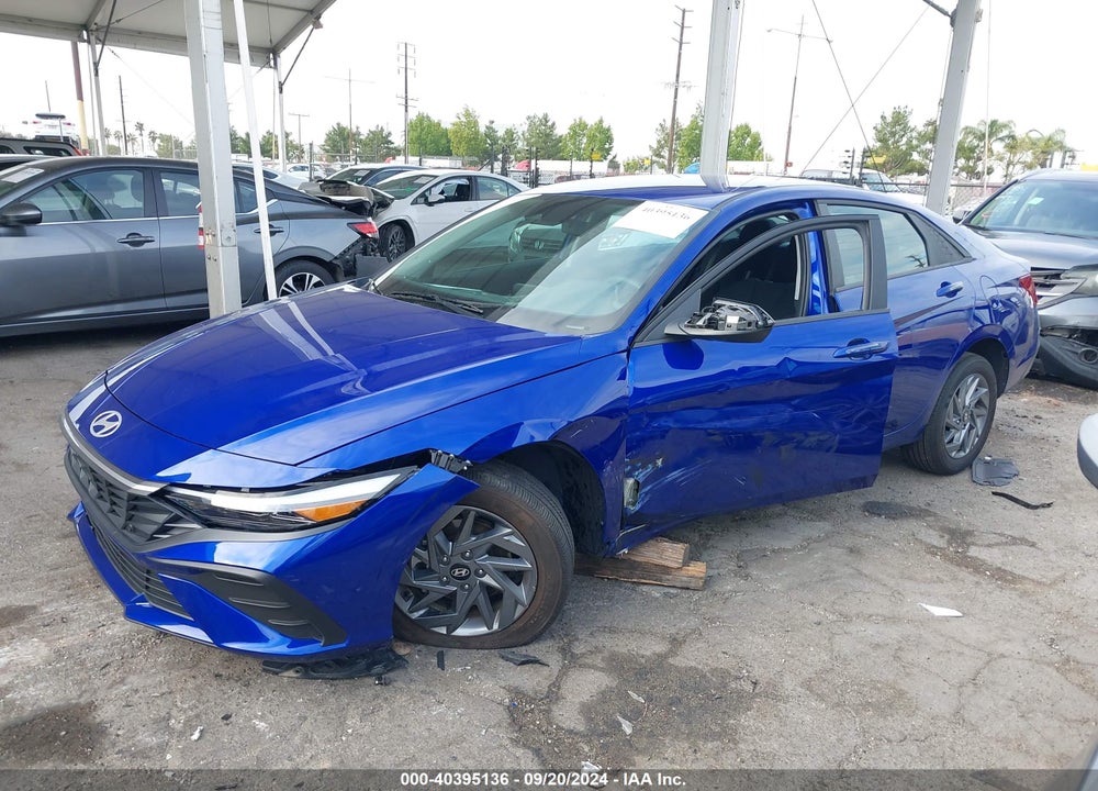 2024 HYUNDAI ELANTRA HYBRID BLUE VIN: KMHLM4DJ3RU094601