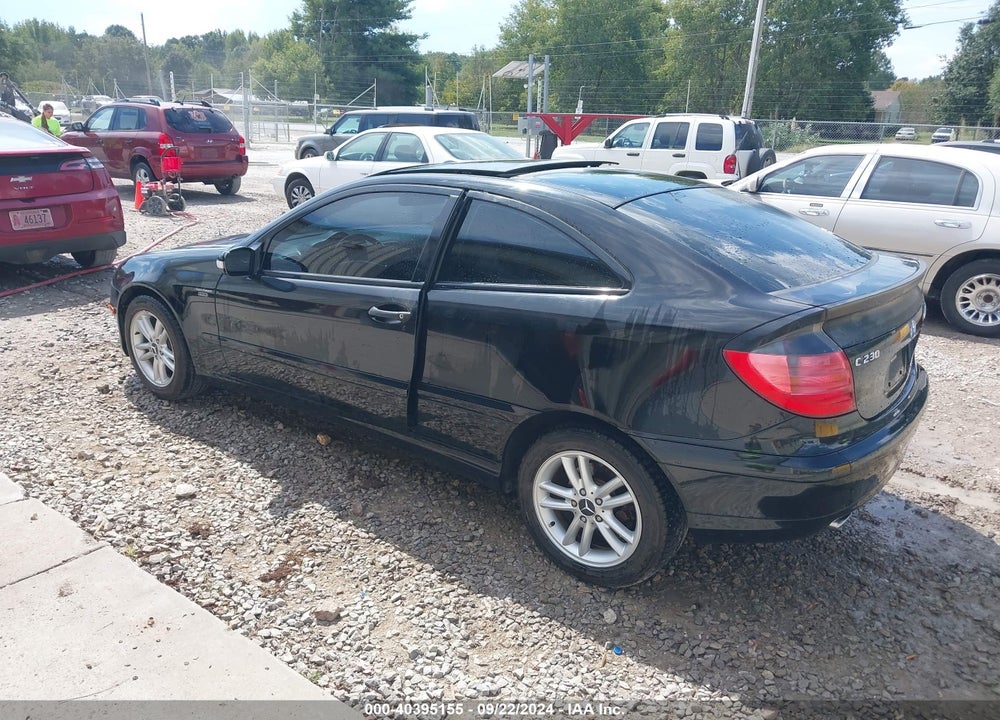 2003 MERCEDES-BENZ C 230 KOMPRESSOR SPORT VIN: WDBRN40J03A451581