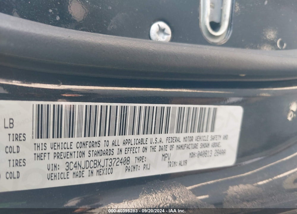 2018 JEEP COMPASS LIMITED 4X4 VIN: 3C4NJDCBXJT372408