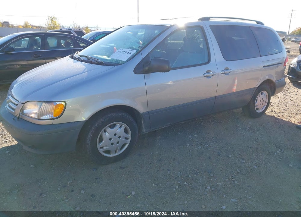 2001 TOYOTA SIENNA LE VIN: 4T3ZF13C31U402559