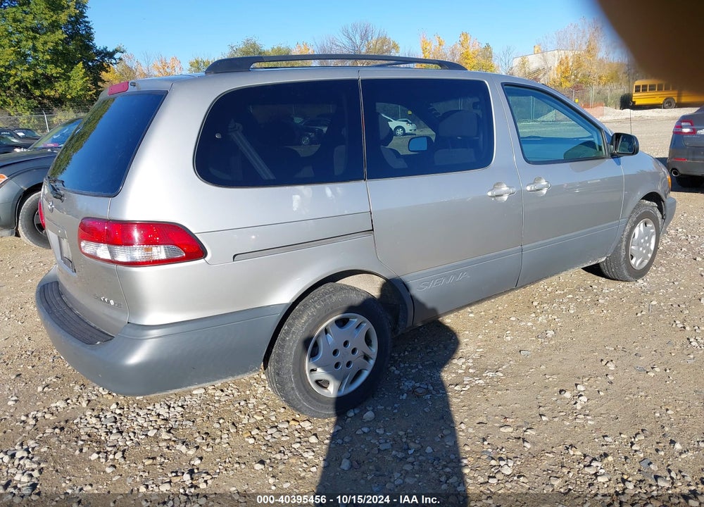 2001 TOYOTA SIENNA LE VIN: 4T3ZF13C31U402559