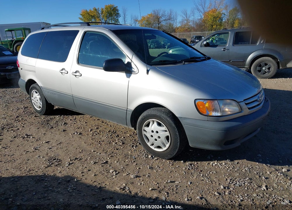 2001 TOYOTA SIENNA LE VIN: 4T3ZF13C31U402559