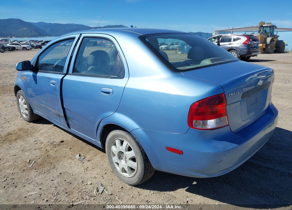2004 CHEVROLET AVEO LS VIN: KL1TJ52664B252250