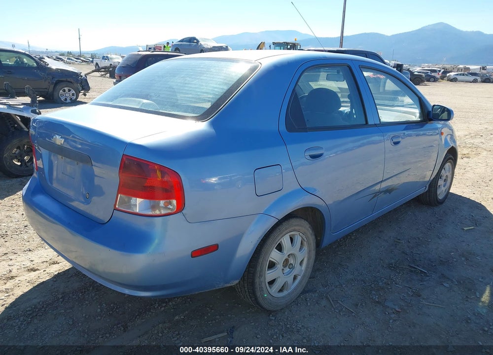 2004 CHEVROLET AVEO LS VIN: KL1TJ52664B252250