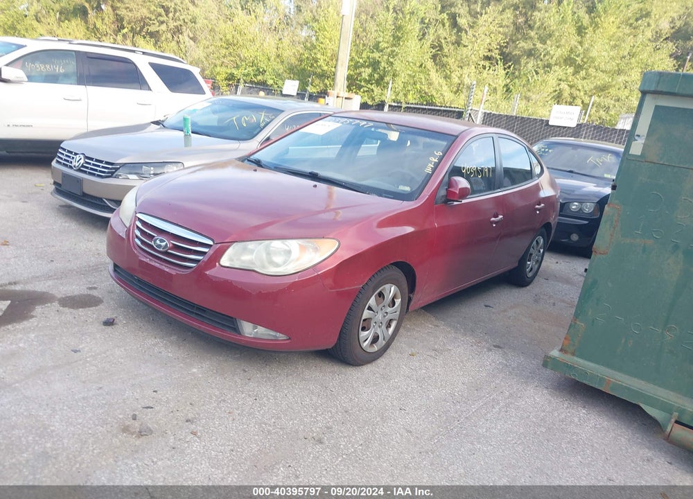 2010 HYUNDAI ELANTRA GLS VIN: KMHDU4AD2AU062214