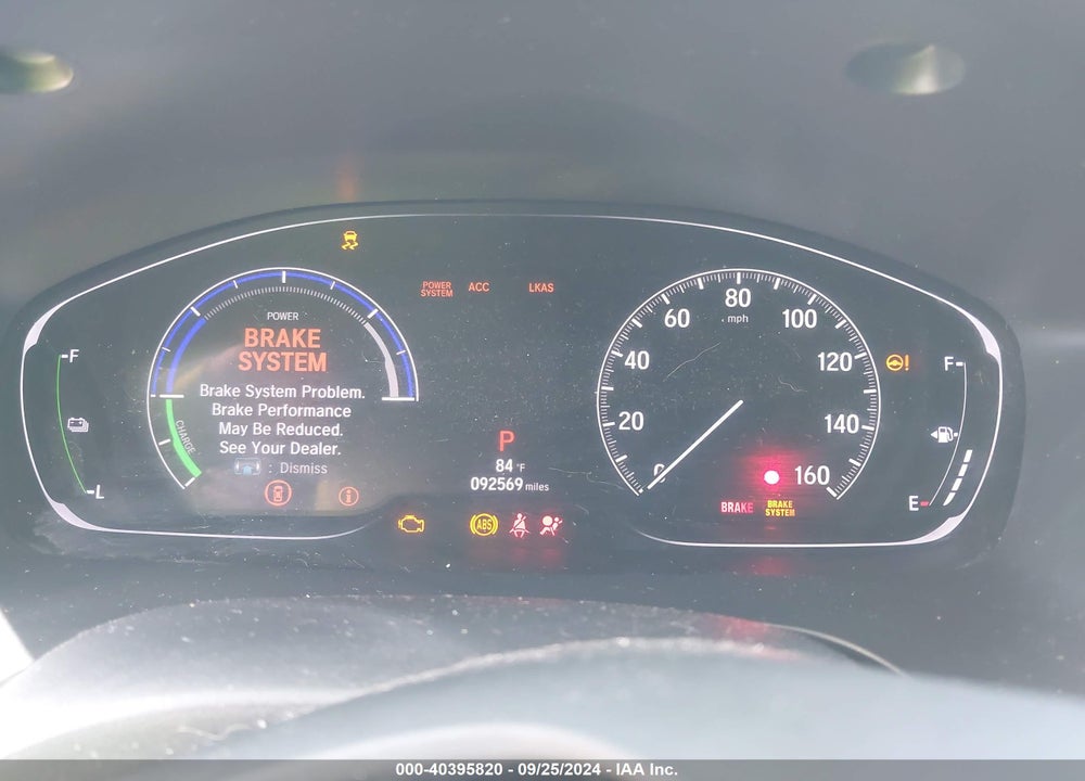 2019 HONDA INSIGHT TOURING VIN: 19XZE4F98KE018455