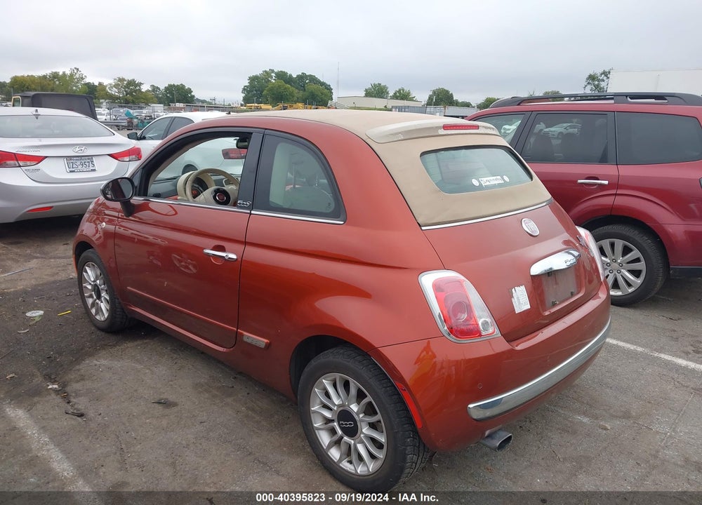2012 FIAT 500C LOUNGE VIN: 3C3CFFER4CT382521