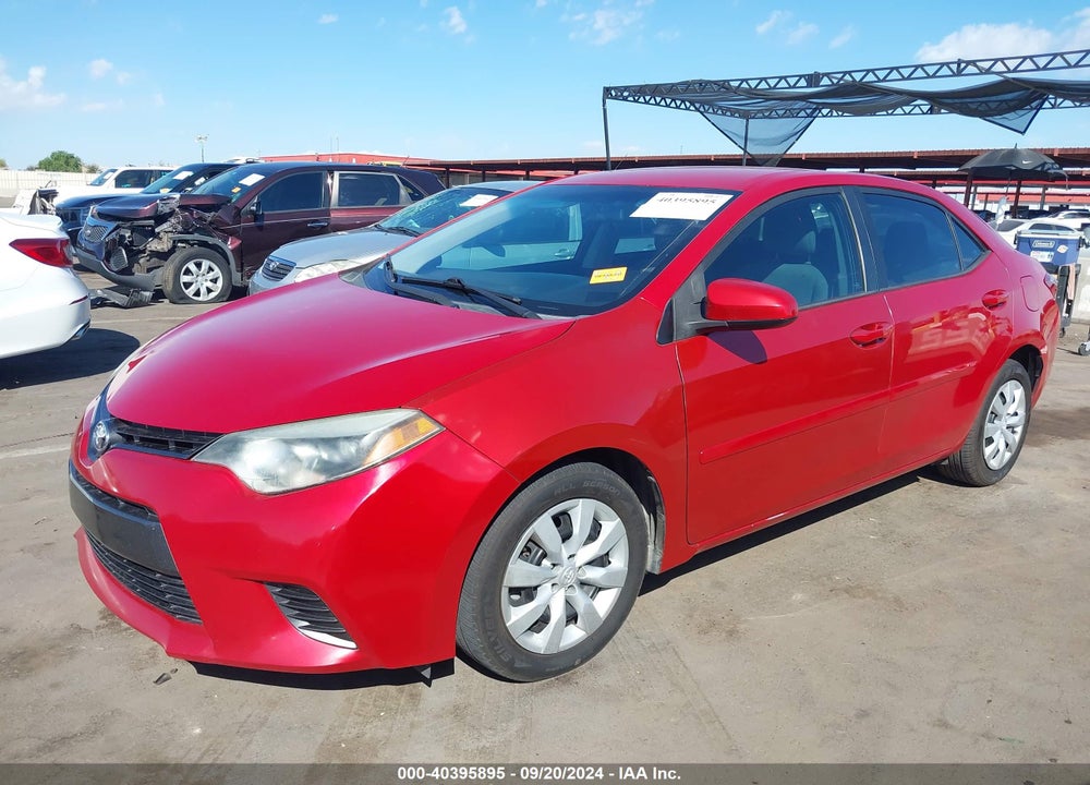 2016 TOYOTA COROLLA LE VIN: 2T1BURHE1GC680086