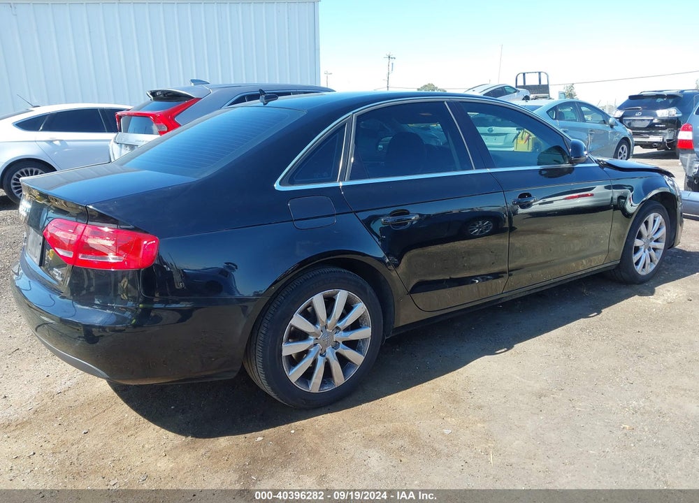 2009 AUDI A4 2.0T PREMIUM VIN: WAUSF78KX9N038533