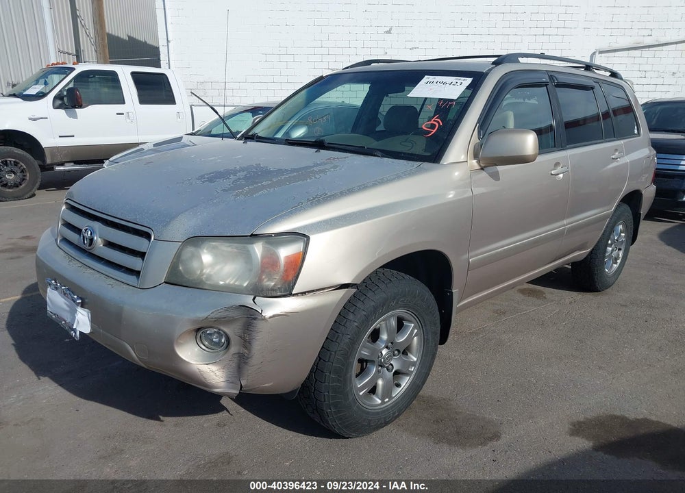 2007 TOYOTA HIGHLANDER V6 VIN: JTEEP21A470192629