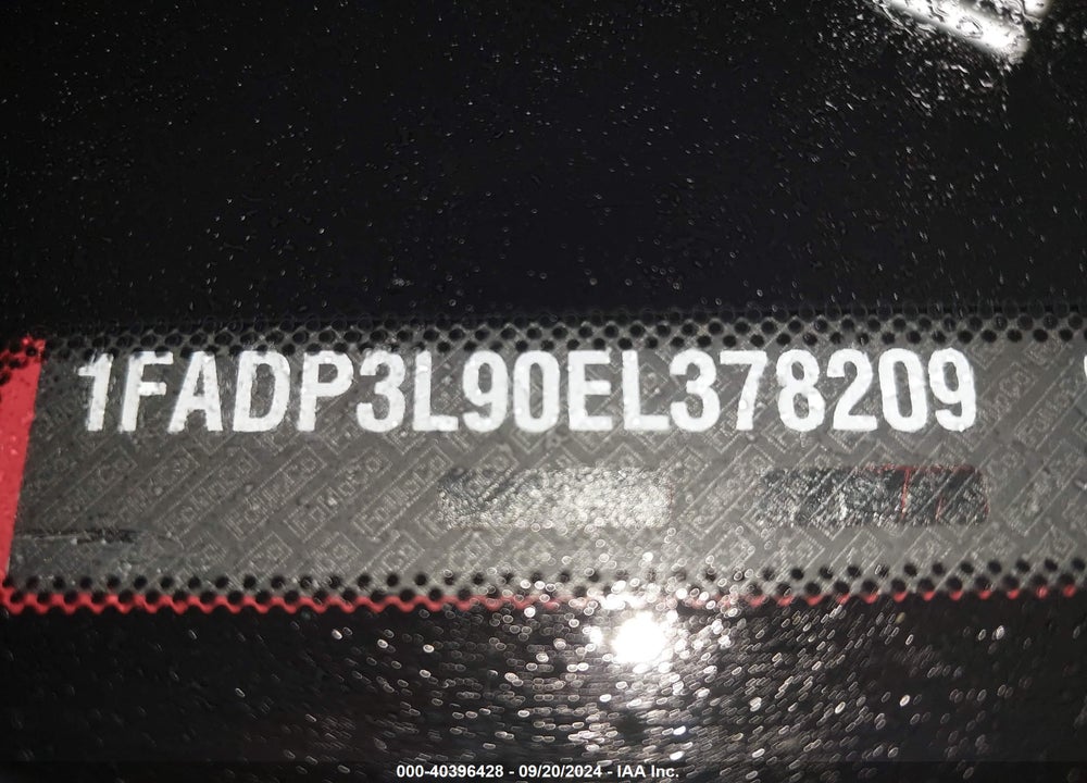 2014 FORD FOCUS ST VIN: 1FADP3L90EL378209