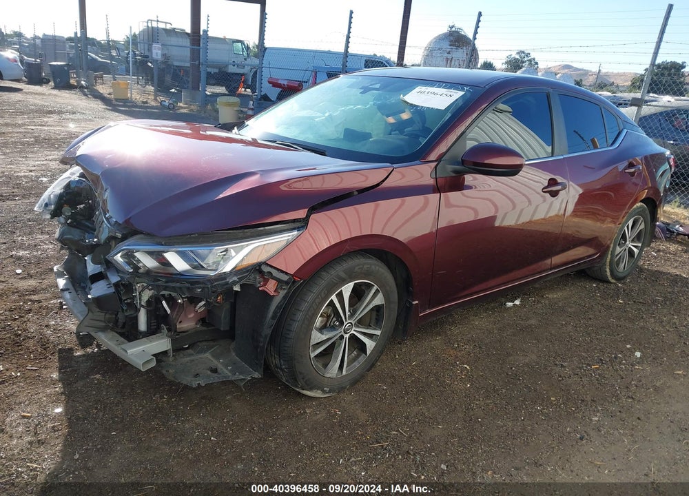 2022 NISSAN SENTRA SV XTRONIC CVT VIN: 3N1AB8CV5NY228760