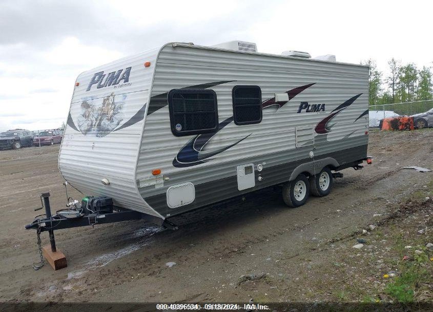 2013 PALOMINO 19FF VIN: 4X4TPAU26DP040472