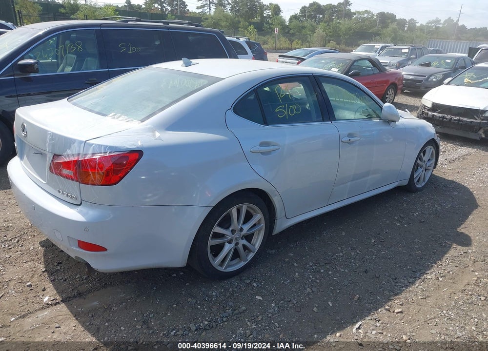 2007 LEXUS IS 350 VIN: JTHBE262X75015907