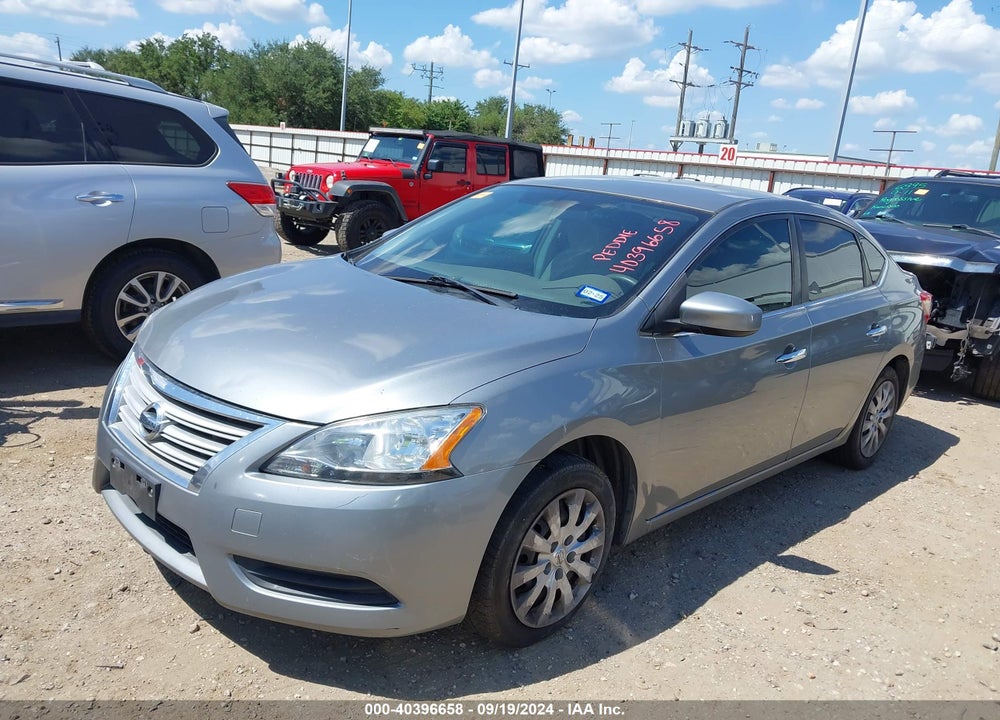 2013 NISSAN SENTRA S VIN: 3N1AB7AP8DL689980