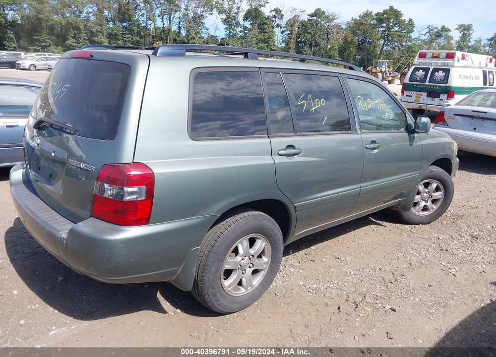 2005 TOYOTA HIGHLANDER V6 VIN: JTEEP21A550085232