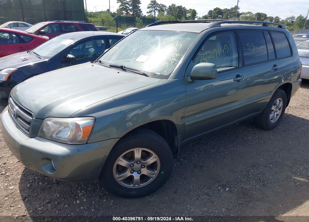 2005 TOYOTA HIGHLANDER V6 VIN: JTEEP21A550085232