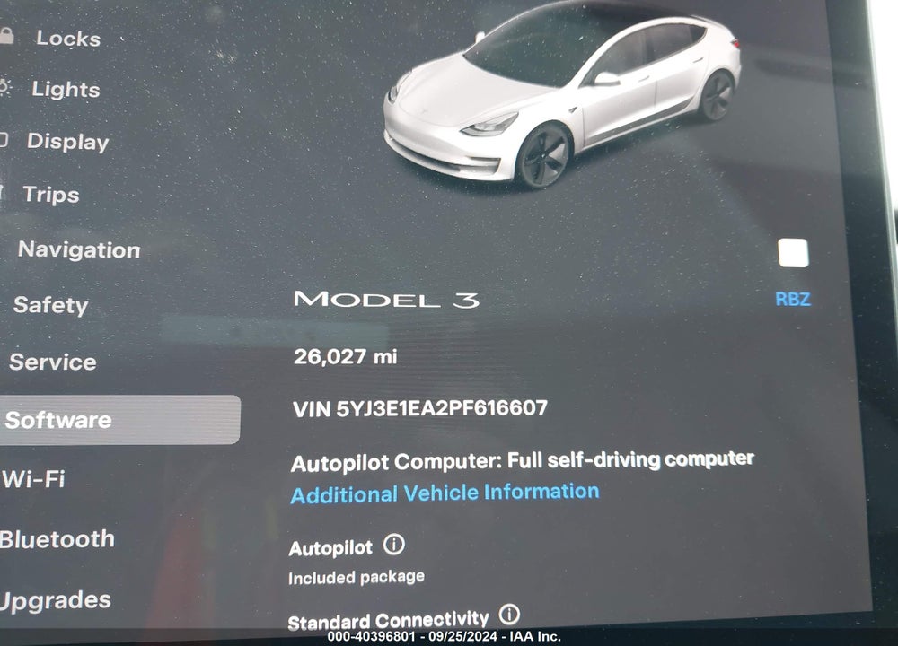 2023 TESLA MODEL 3 REAR-WHEEL DRIVE VIN: 5YJ3E1EA2PF616607