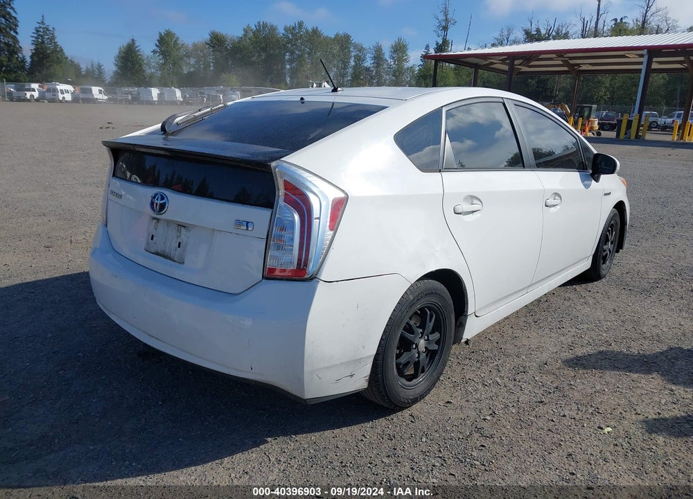 2012 TOYOTA PRIUS TWO VIN: JTDKN3DU7C5444444