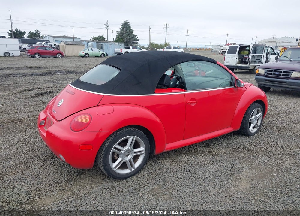2004 VOLKSWAGEN NEW BEETLE GLS 1.8T VIN: 3VWCD21Y14M301605