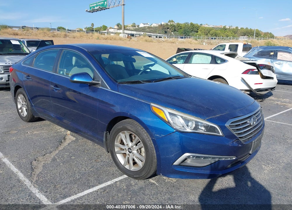 2015 HYUNDAI SONATA SE VIN: 5NPE24AF9FH180956